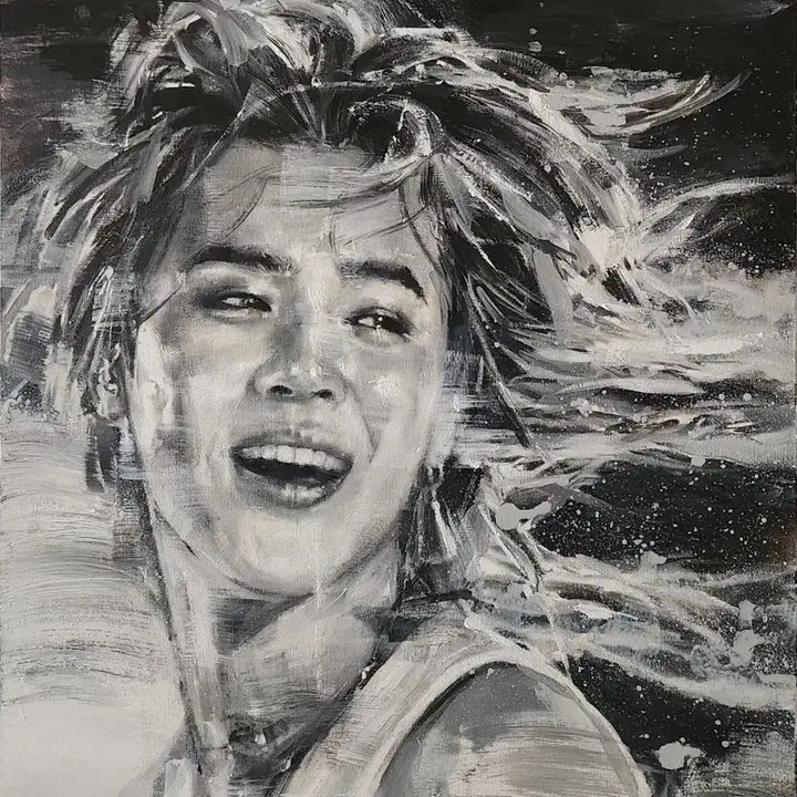 [BUNJANG] BTS Jimin Oil Painting Portrait / 지민    방탄소년단   BTS