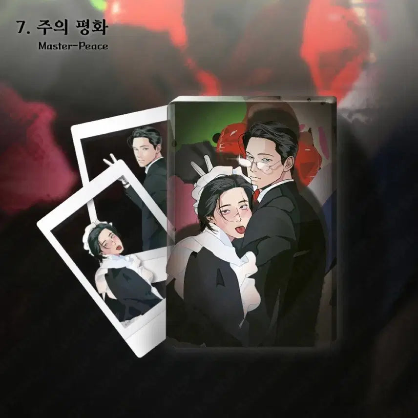[BUNJANG] Leebom Salon De Bon Ju Eui-pyeong Maid and Butler Acrylic Block / 레봄 살롱드르봉 주의평화 메이드와 집사 아크릴블록 현물