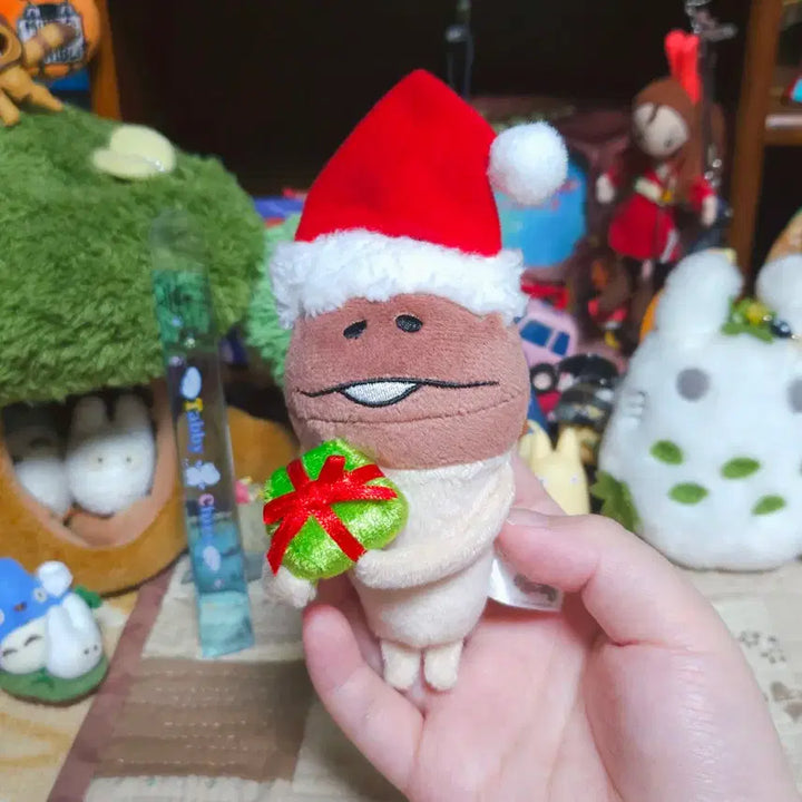 [BUNJANG] Japanese Authentic Classic Christmas Nameless Mushroom Doll Strap / [일본정품] 고전 크리스마스 선물 나메코 인형 스트랩