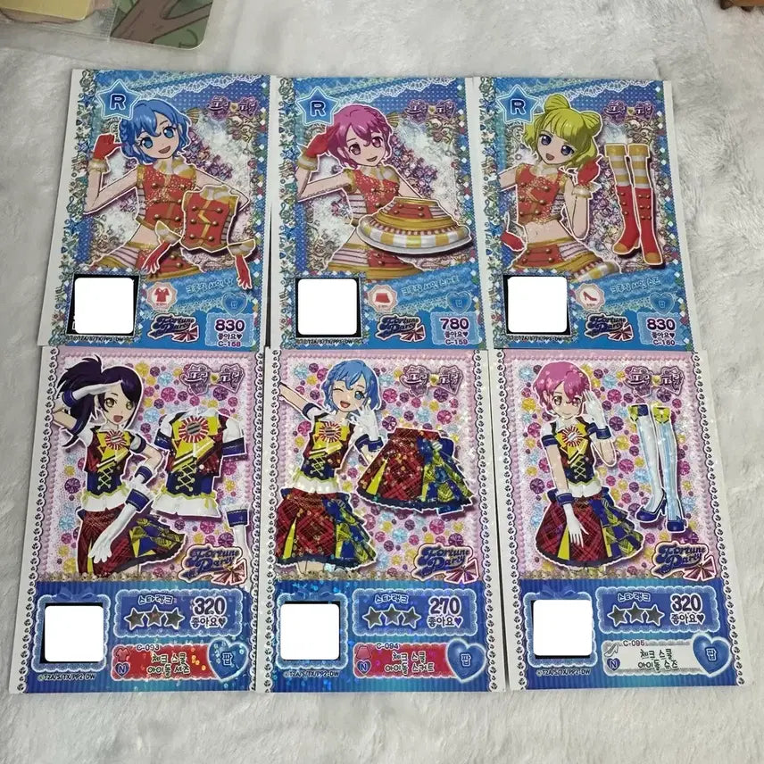 [BUNJANG] PriPara Promo Ticket Shion Dorothy Leona Mirei Bundle Set / (일괄) 프리파라 프로모 티켓 시온 도로시 레오나 미래