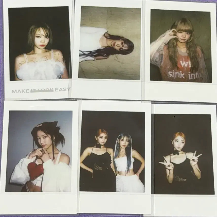 [BUNJANG] LE SSERAFIM EAZY Popup Store Polaroid Bundle Set Photocard / 르세라핌 이지easy 팝업스토어 포토카드 폴라로이드 일괄
