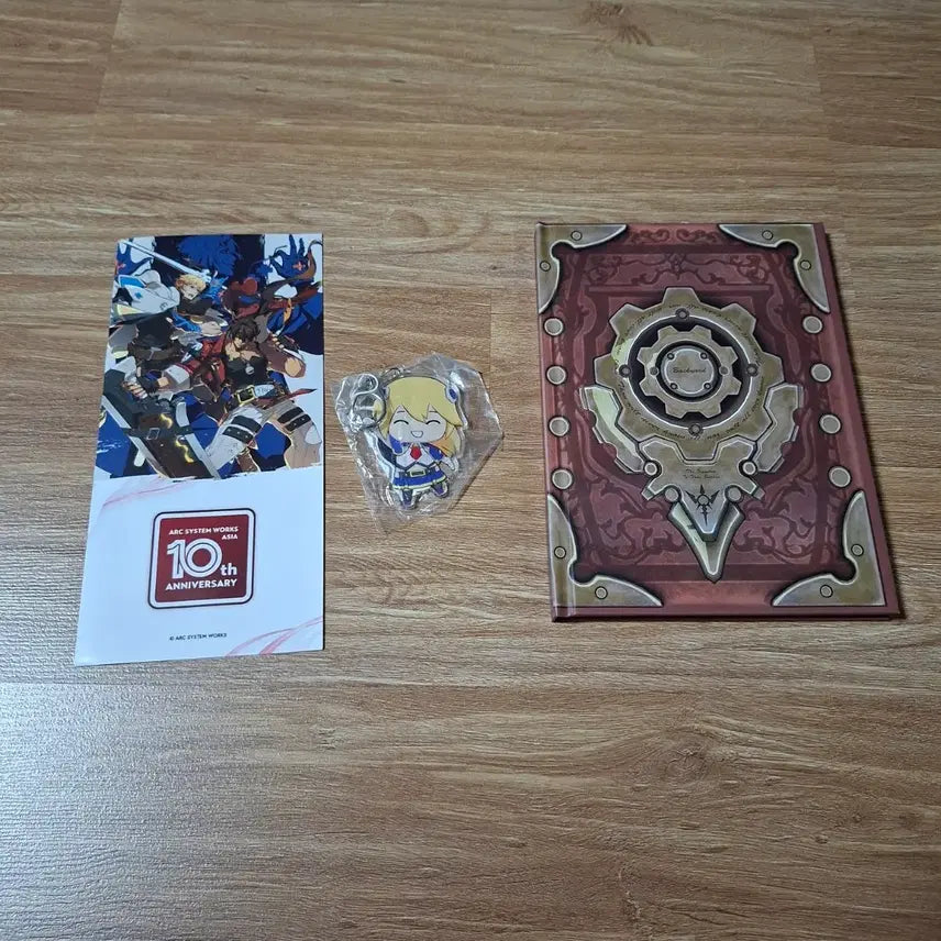 [BUNJANG] Arc System Works 10th Anniversary Popup Exclusive Guilty Gear Book of Beginnings Notepad &amp; BlazBlue Noel Acrylic Keyring / 아크시스템웍스 10주년 팝업 특전 길티기어 시작의서 노트+ 블레이블루 노엘 아크릴 키링 특전