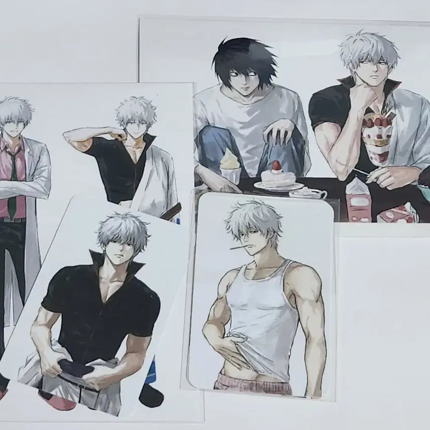 [BUNJANG] SSO Gintoki Illustration Photocard Postcard Set / 미개봉 sso님 쏘님 은혼 긴토키 일러스트 포토카드 포카 엽서 세트