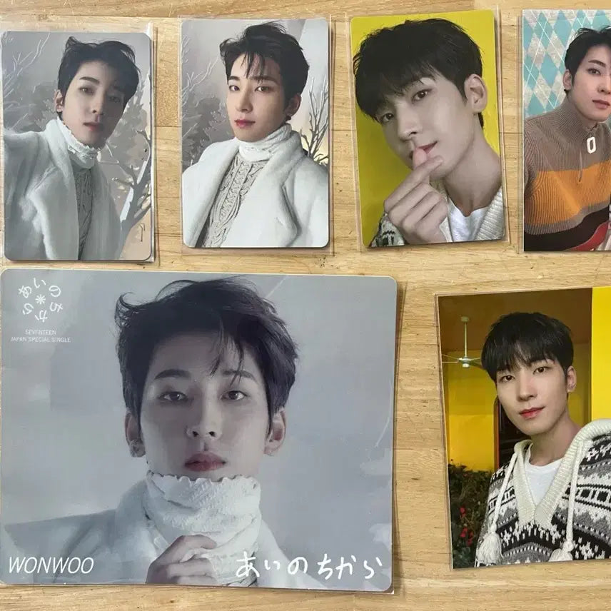 [BUNJANG] SEVENTEEN Wonwoo Ainochikaara Japan Album Photocard Bundle Set / 세븐틴 원우 아이노치카라 일본 앨범 포카 특전 일괄