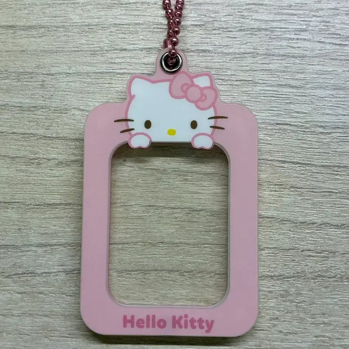 [BUNJANG] Hello Kitty Clear Photo Card Holder Keychain / 키티 증사 증명사진 키링 홀더 (급처)