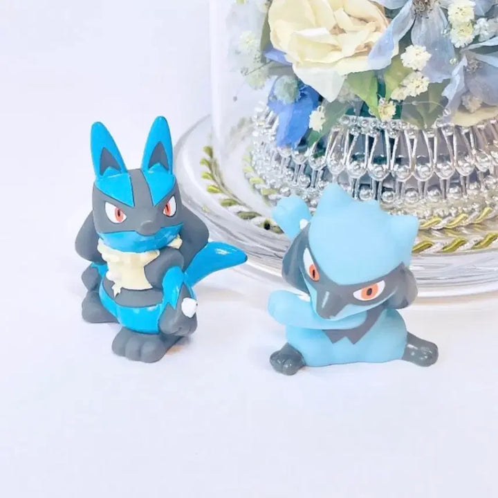 [BUNJANG] Pokemon Lucario Riolu Classic Finger Puppet Figure Set / 포켓몬 루카리오 리오르 고전 피규어 손가락 인형