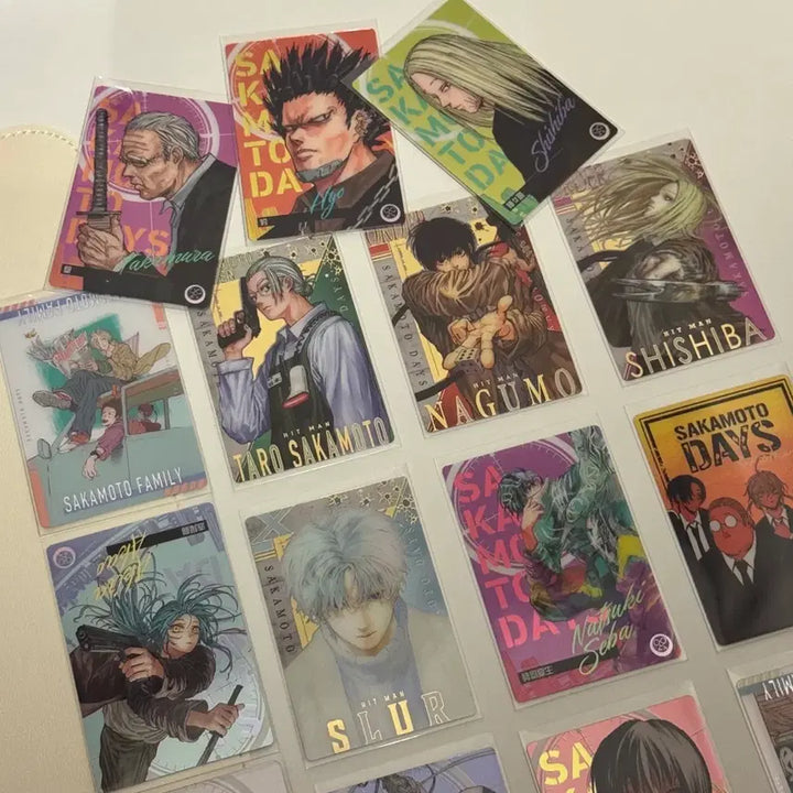 [BUNJANG] Sakamoto Days Wafer Rare Card Bundle Set (Includes Nagumo, Shishiba, SLUR, Sakamoto, etc.) / 급처) 사카모토데이즈 사카데이 웨하스 레어 카드 21장 일괄 (나구모 시시바 나츠키 슬러 등 포함)