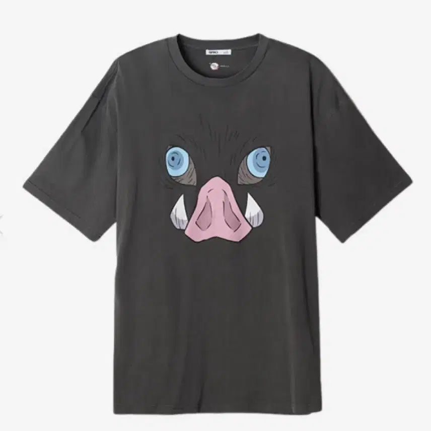 [BUNJANG] Demon Slayer Inosuke Short Sleeve T-Shirt (Size L) / 귀멸의 칼날 이노스케 반팔 티셔츠 L 택미제거