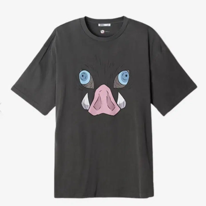 [BUNJANG] Demon Slayer Inosuke Short Sleeve T-Shirt (Size L) / 귀멸의 칼날 이노스케 반팔 티셔츠 L 택미제거