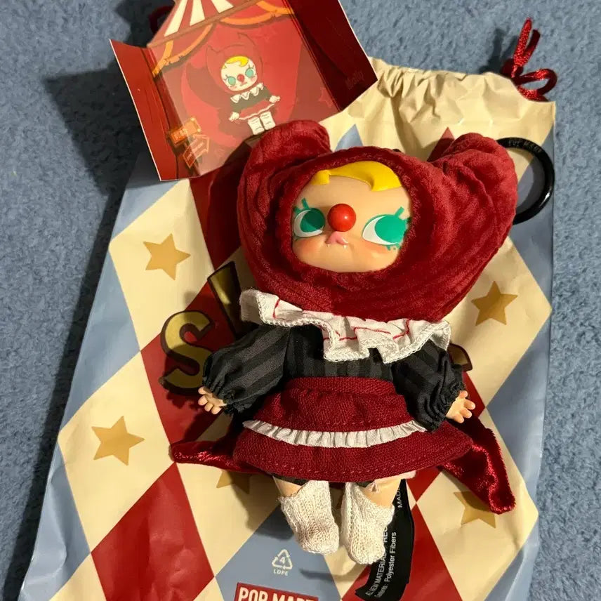 [BUNJANG] Pop Mart Molly Doll Keychain (Card + Vinyl) / 팝마트 정품 몰리 인형키링 (카드+비닐)