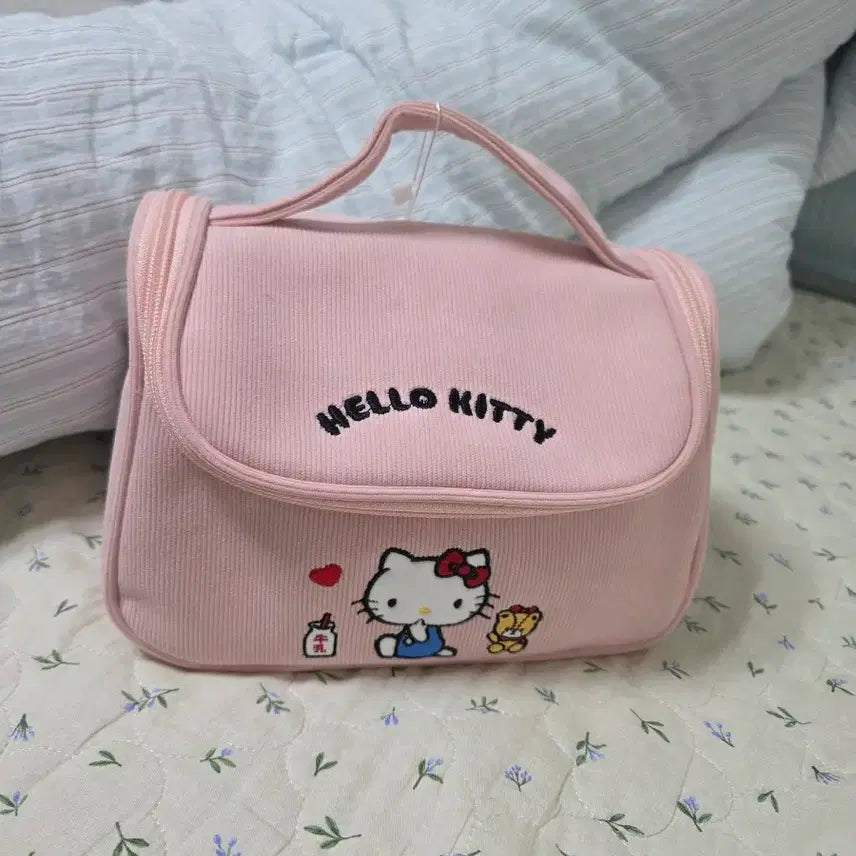 [BUNJANG] Hello Kitty Pink Pouch Bag / 키티 핑크 파우치 가방