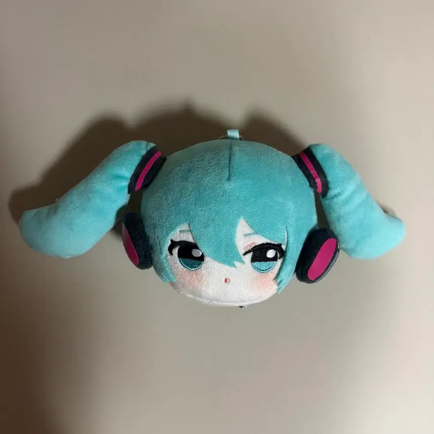 [BUNJANG] Hatsune Miku Thank You Festival Face Plush Doll Keychain / 홍대 하츠네 미쿠 감사제 팝업 페이스 봉제 인형 키링 누이