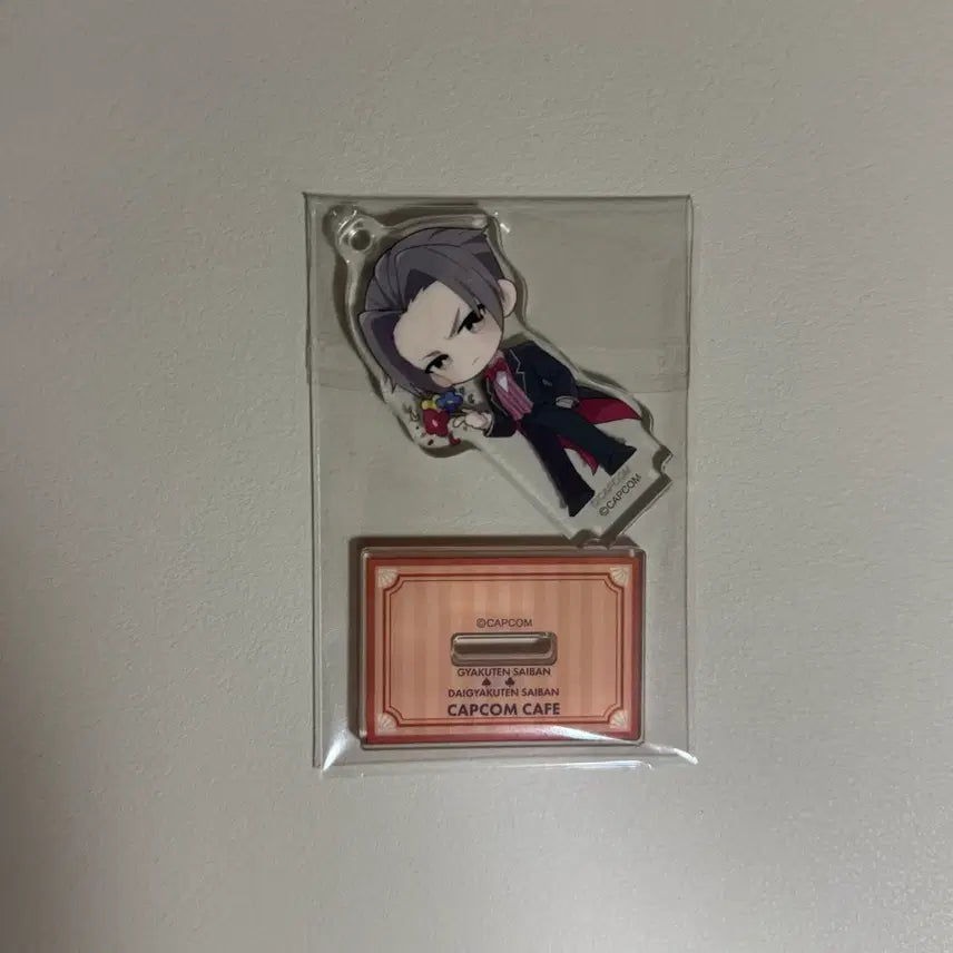 [BUNJANG] Capcom Cafe Gyakuten Saiban (Ace Attorney) Mini Acrylic Stand Reiji Mitsurugi / 역전재판 일본 캡콤카페 미니 아크릴 스탠드 미츠루기 레이지