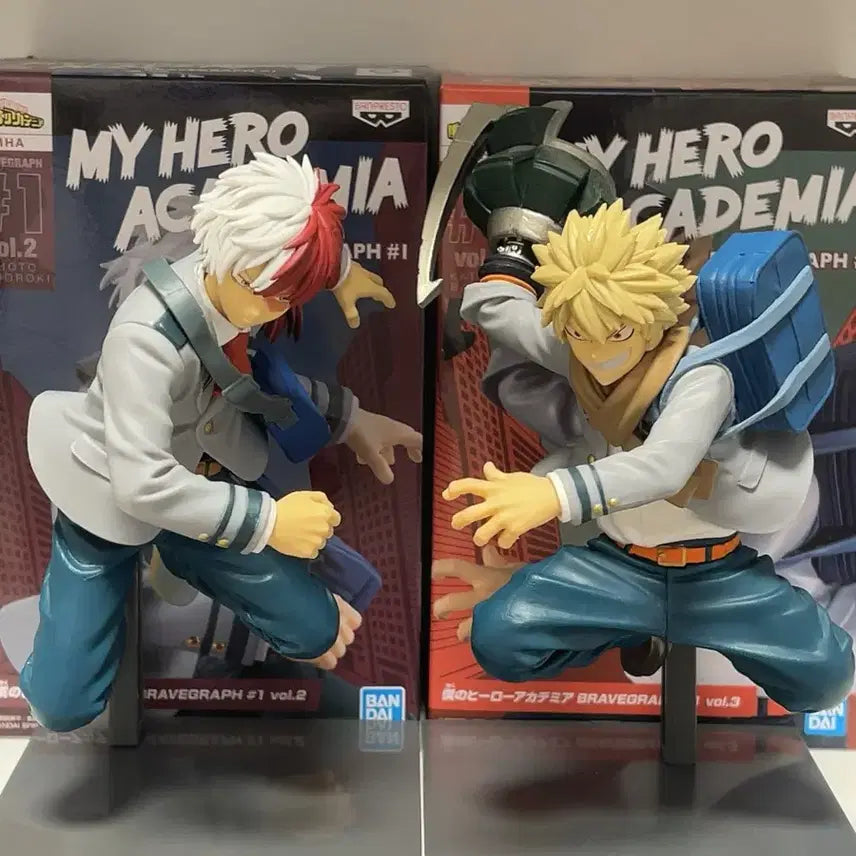 [BUNJANG] My Hero Academia Bravegraph Bakugo Todoroki Bundle Set (Unsealed) / [개봉] 나의히어로아카데미아 bravegraph 바쿠고 쇼토 일괄