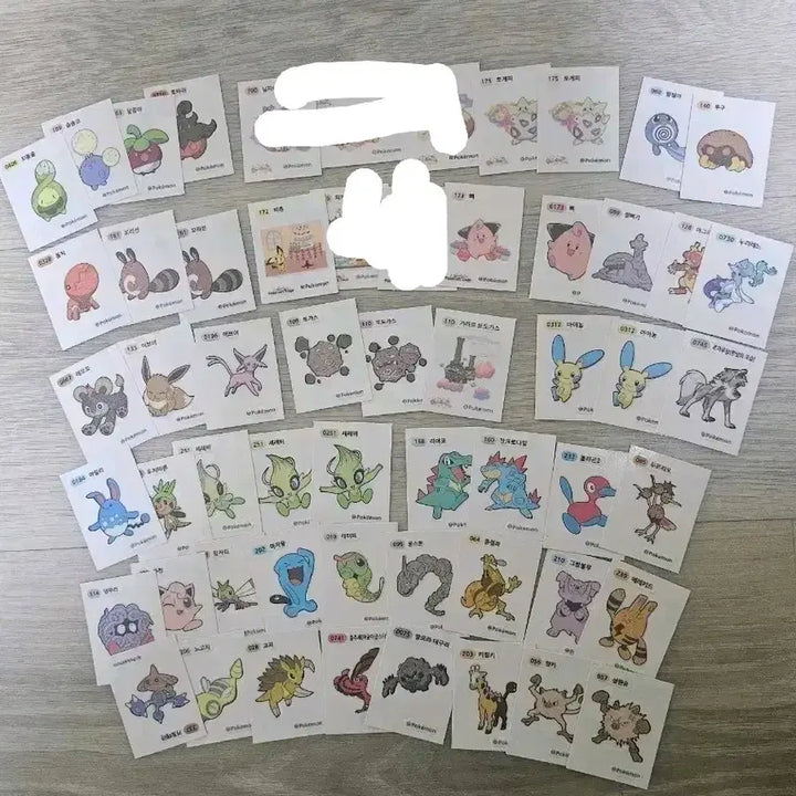 [BUNJANG] Pokemon Stickers Bundle / 누리레느 , 러블리 띠부씰등등 포켓몬띠부씰 팝니다!