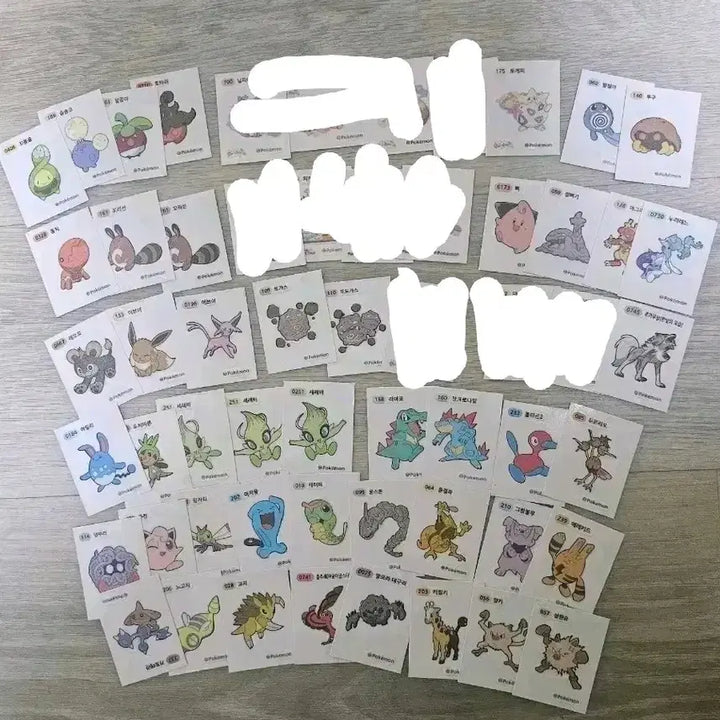[BUNJANG] Pokemon Stickers Bundle / 누리레느 , 러블리 띠부씰등등 포켓몬띠부씰 팝니다!
