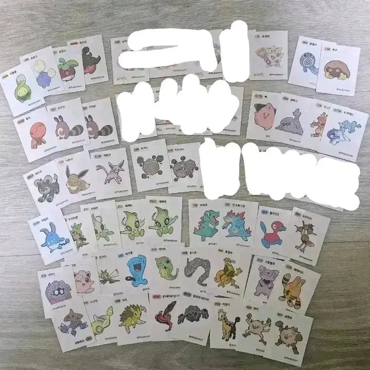 [BUNJANG] Pokemon Stickers Bundle / 누리레느 , 러블리 띠부씰등등 포켓몬띠부씰 팝니다!