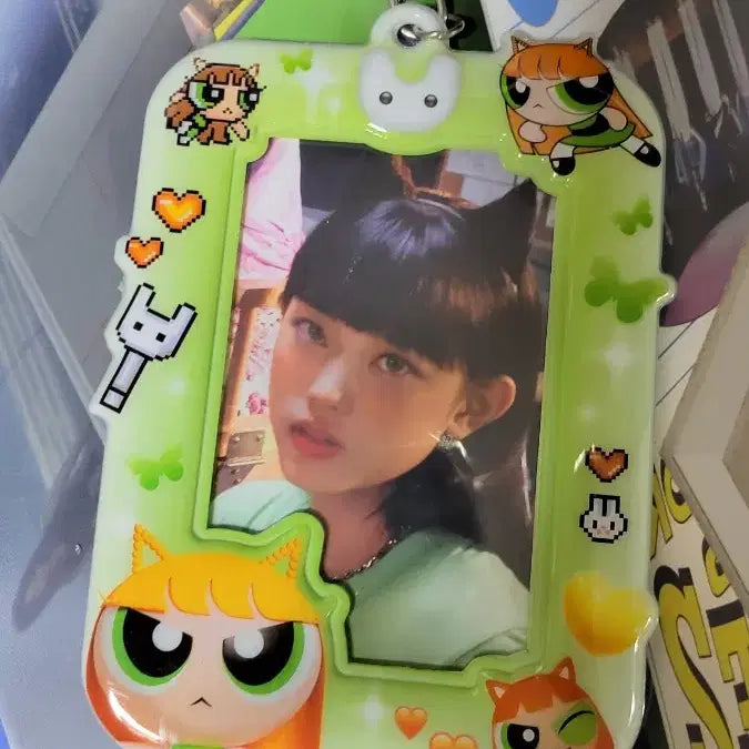 [BUNJANG] NewJeans Haerin Powerpuff Girls Photocard Holder / 뉴진스 해린 파워퍼프걸 포카 홀더