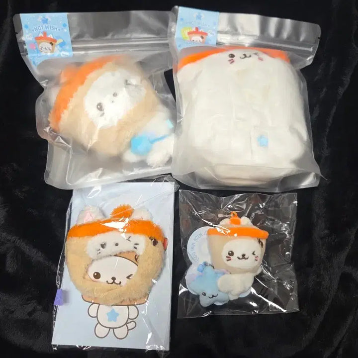 [BUNJANG] Wish Doll Bubble Cat Cape, Mini Doll Bubble Cat Hat Keyring Bundle Set (Sealed) / 미개봉일괄)유우시 위시돌버블냥 버블냥케이프 미니돌버블냥 모자키링
