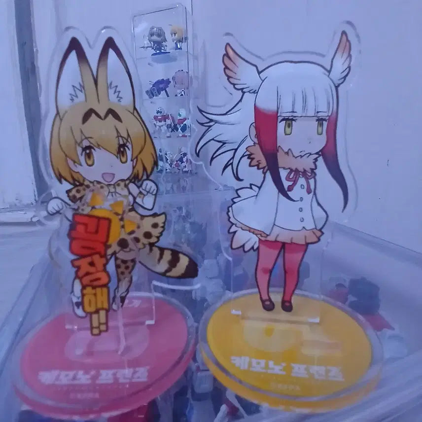 [BUNJANG] Kemono Friends Acrylic Stand Set (2 Pieces) / 케모노 프렌즈 아크릴 스탠드 2개 세트