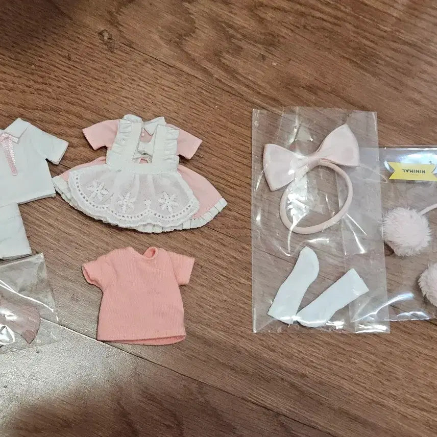 [BUNJANG] Obitsu 11 Nymimal Pink Maid Outfit Set / 오비츠11 니니멀 핑크 메이드복 외 의상 세트