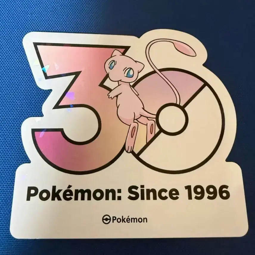 [BUNJANG] Pokemon 30th Anniversary Sticker - Mew / 포켓몬스터 30주년 스티커 - 뮤
