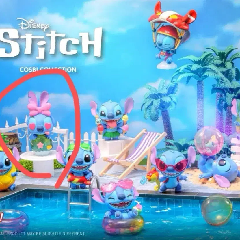 [BUNJANG] Hot Toys Disney Stitch Cosbi Collection Summer Vacation Figure / 핫토이 디즈니 스티치 코스비 컬렉션 피규어 여름휴가