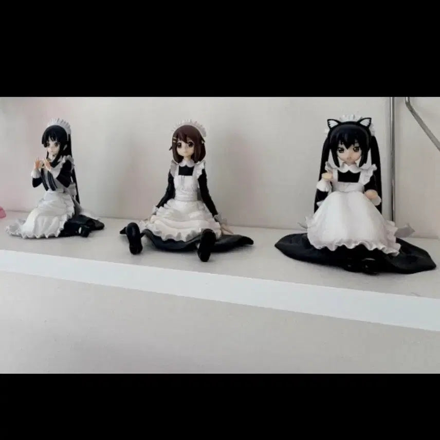 [BUNJANG] K-ON! Mio, Azusa, Yui Maid Figure Set / 케이온 미오 아즈냥 유이 메이드 피규어 3종 일괄