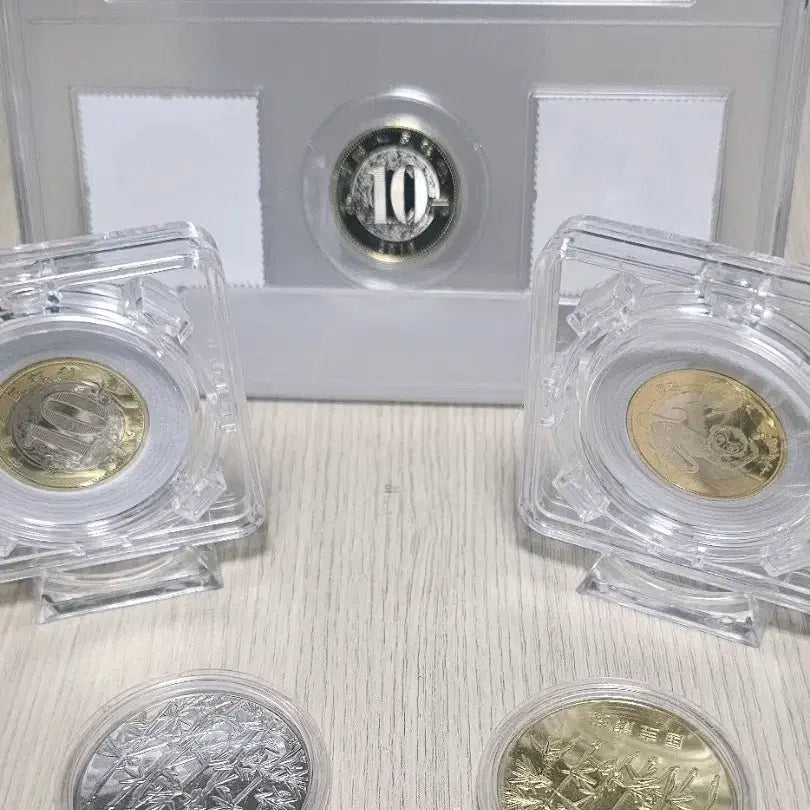 [BUNJANG] 2016 Year of the Monkey Commemorative Coin Set Bundle / 2016년 원숭이해 10위안 기념주화 세트 / 금,은 도금 판다 기념주화 일괄