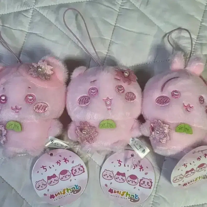 [BUNJANG] Cherry Blossom Monjakwi Set Plush / [새상품] 벚꽃 먼작귀 세트 인형