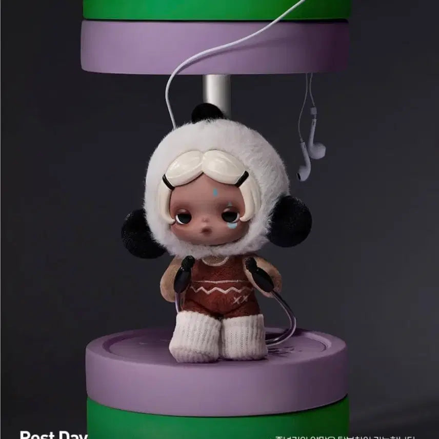 [BUNJANG] Pop Mart Skullpanda Off Mode Rest Day Figure / 팝마트) 스컬판다off mode Rest day 미개봉/새상품