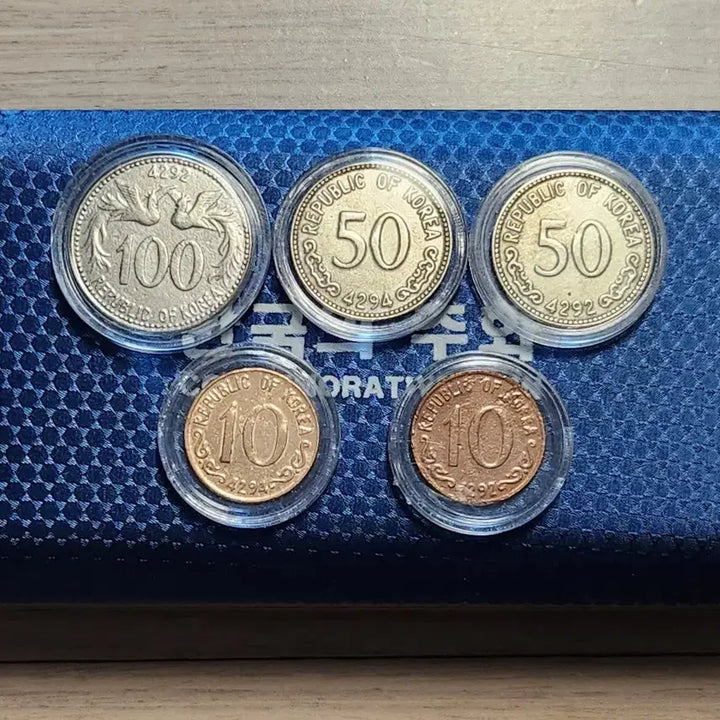 [BUNJANG] Set of 5 Korean Coins (100, 50, 10 Won) / 100환,50환.10환 주화 5종세트
