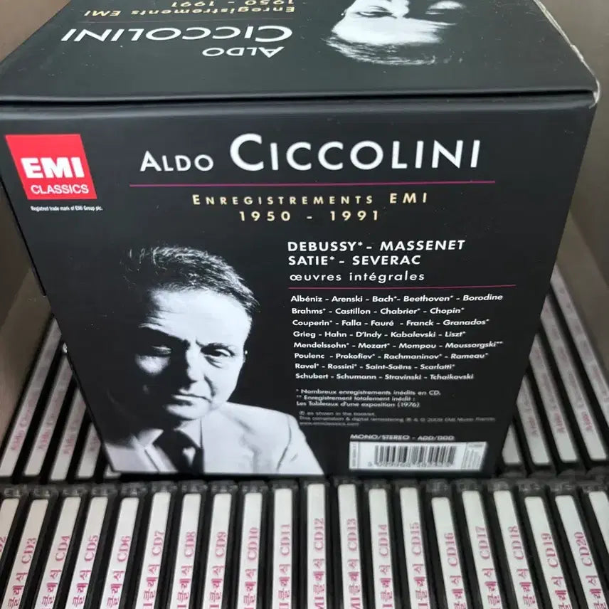 [BUNJANG] Aldo Ciccolini EMI 56 CD Box Set / EMI 알도 치콜리니 오디오 CD 56장 박스반