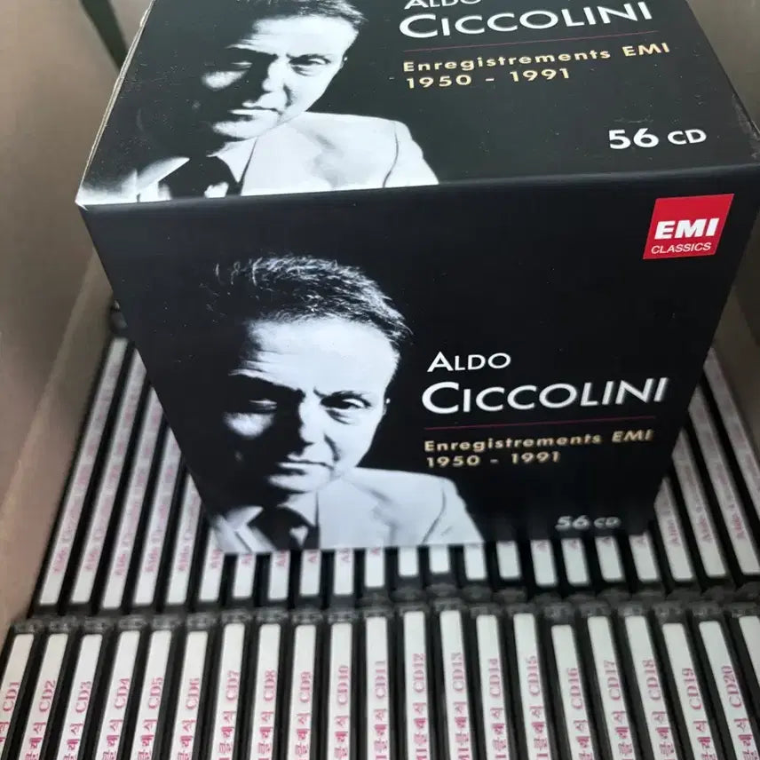 [BUNJANG] Aldo Ciccolini EMI 56 CD Box Set / EMI 알도 치콜리니 오디오 CD 56장 박스반