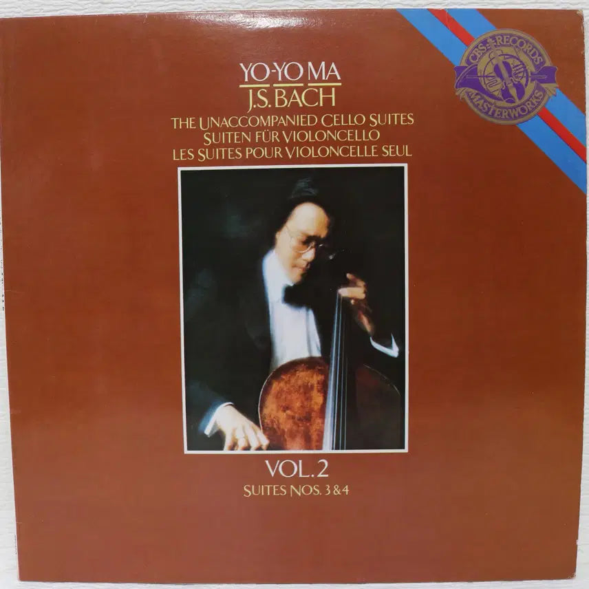 [BUNJANG] Yo-Yo Ma Vol. 2: Bach Suites Nos. 3 &amp; 4 LP / [NO.6250] YO-YO MA VOL.2 (BACH;SUITES NOS.3 &amp; 4) LP음반