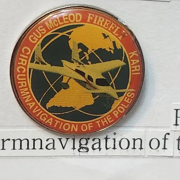 [BUNJANG] Goose McLeod Firefly Arctic Circle Circumnavigation Commemorative Badge / 구스 맥클라우드 파이어플라이 북극점 일주 기념 뱃지