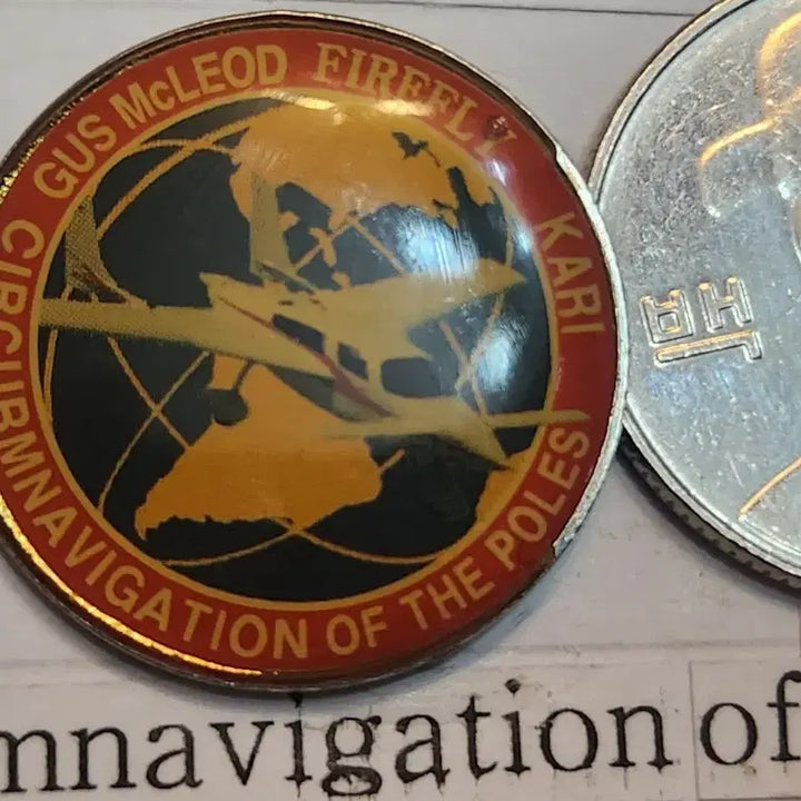 [BUNJANG] Goose McLeod Firefly Arctic Circle Circumnavigation Commemorative Badge / 구스 맥클라우드 파이어플라이 북극점 일주 기념 뱃지