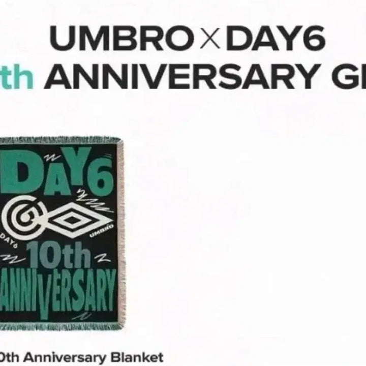 [BUNJANG] Day6 Umbro 10th Anniversary Blanket / 데이식스 엄브로 10주년 블랭킷 담요