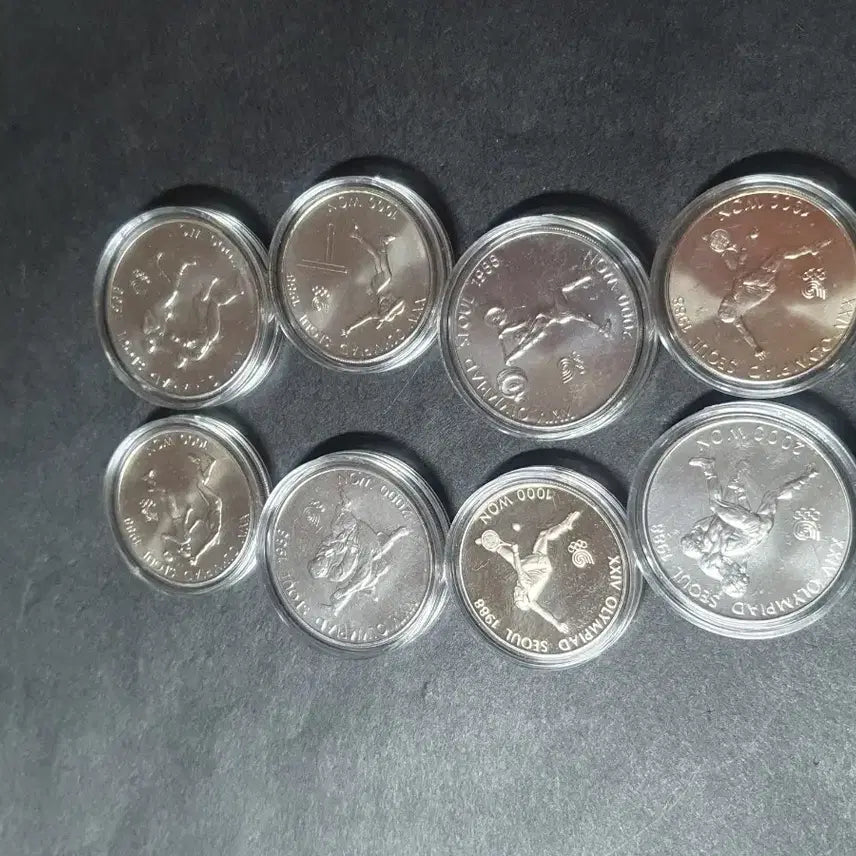 [BUNJANG] 1988 Seoul Olympics 8-Coin Set &amp; 1986 Asian Games Coin / 88 올림픽 8종 주화 세트 86 아시안 게임 동전 화폐