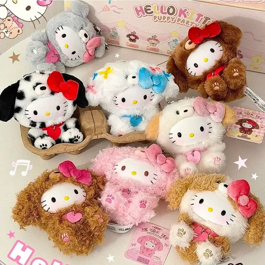 [BUNJANG] Topt Toy x Sanrio Hello Kitty Puppy Party Doll Keychain / (정품) 탑토이 x 산리오 헬로키티 퍼피 파티 인형 키링