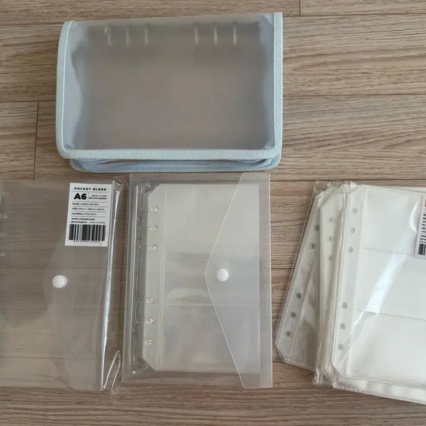[BUNJANG] Yudang.com A6 Clear Button Binder Inner Pages Set / 유댕닷컴 A6 클리어 버튼 바인더 속지 세트