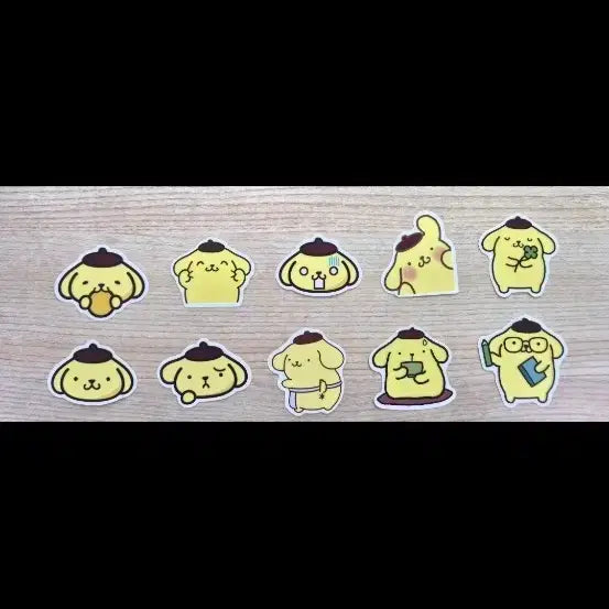 [BUNJANG] Pompompurin Sticker Pack (10 pcs) / 폼폼푸린 스티커 10개