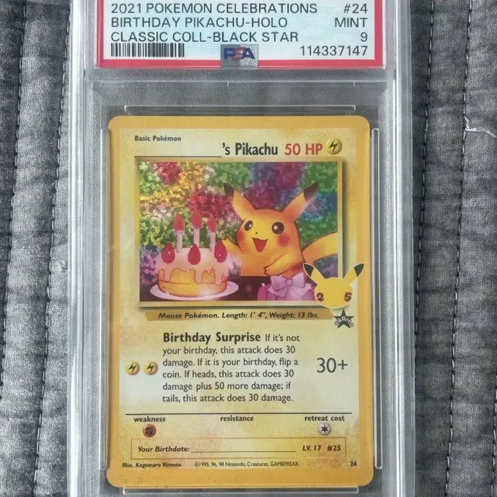 [BUNJANG] Pikachu North America Birthday PSA 9 / 북미 생일츄 생일피카츄 psa9