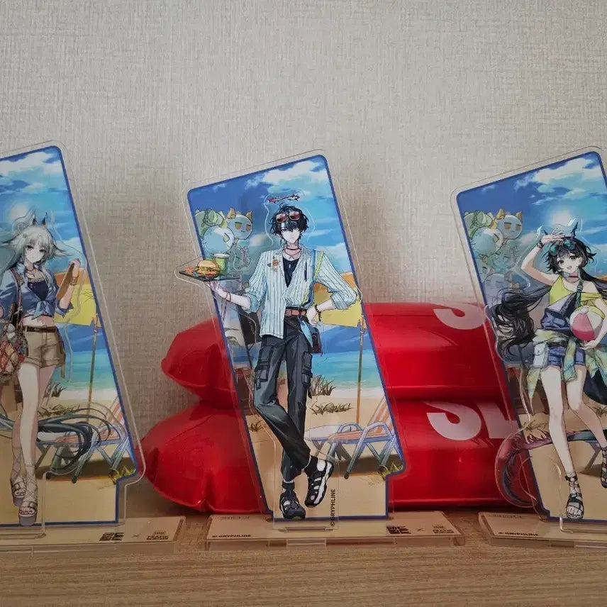 [BUNJANG] Arknights Endfield Acrylic Stands Set (3 Types) + Desk Mat + Redeem Code / 엔드필드 아크릴스탠드3종+장패드+리딤쿠폰