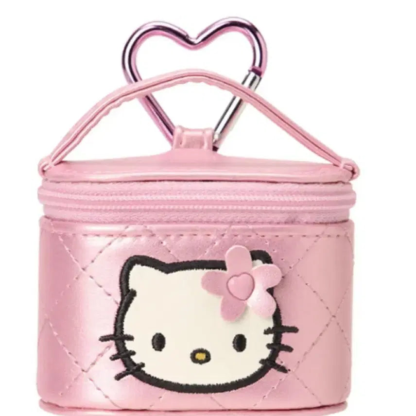 [BUNJANG] Hello Kitty Vanity Design Accessory Storage Case with Keyring Pouch (Pink) / [정품] 헬로키티 악세사리 보관함 키링 파우치 핑크