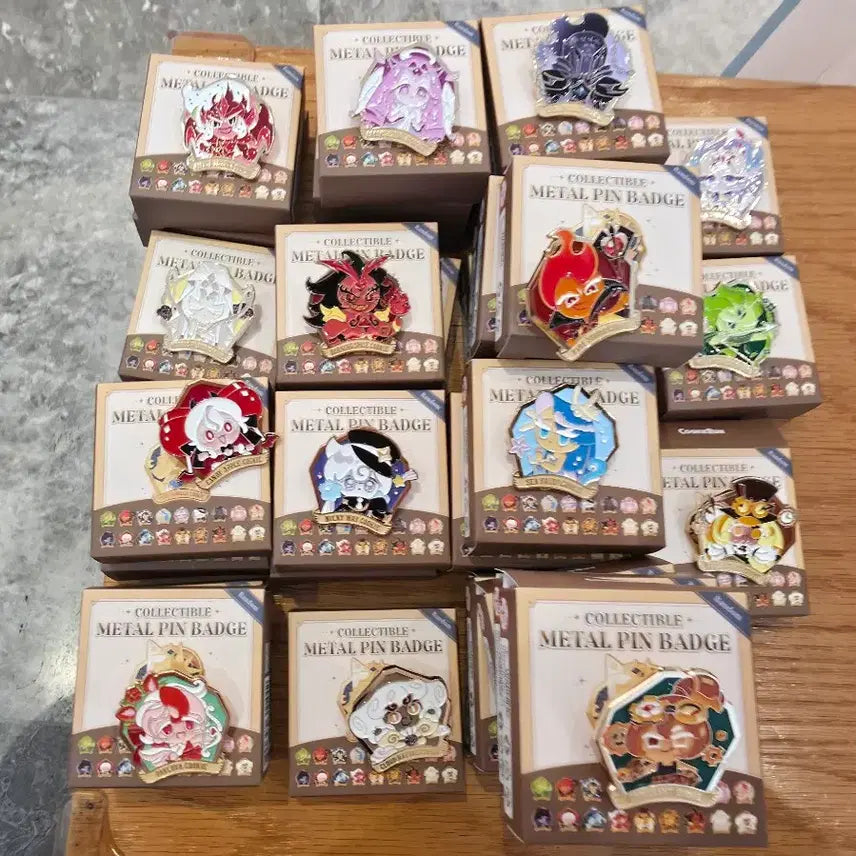 [BUNJANG] Cookierun Collectible Pin Badge / 쿠키런 콜렉터블 핀뱃지 교환