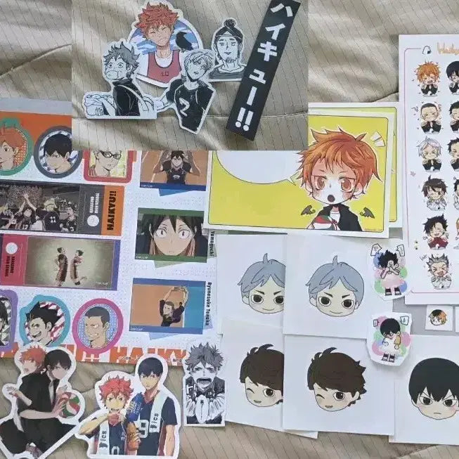 [BUNJANG] Haikyuu!! Sticker Set (Official Goods + Fan-made Goods) / 하이큐 스티커 세트 (공굿+비공굿)