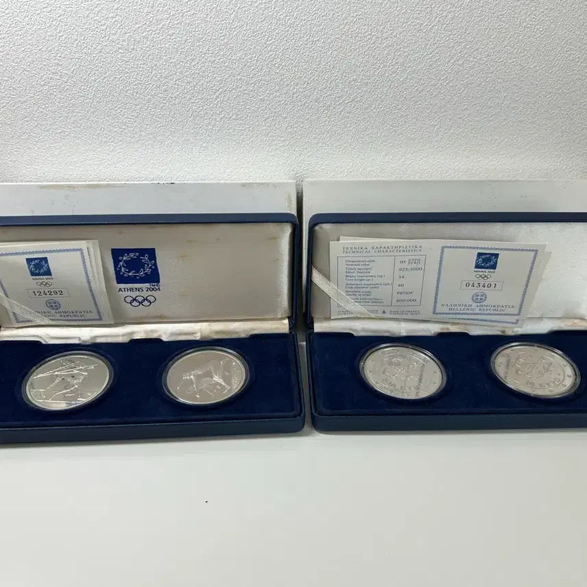 [BUNJANG] 2004 Athens Olympics Commemorative Coin Set (2 Types, 2 Sets) / 2004 아테네 올림픽 기념품 세트(2종2세트)