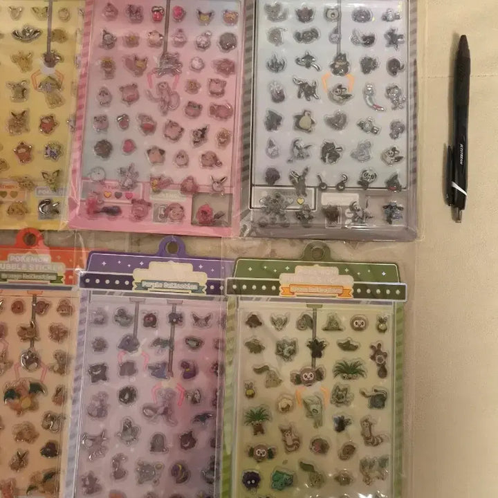 [BUNJANG] Pokemon Bubble Bongbong Sticker 8 Types Full Set / 포켓몬 버블 봉봉 스티커 8종 풀세트
