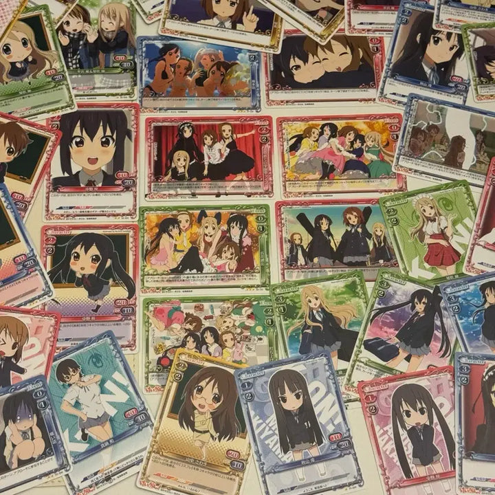 [BUNJANG] K-ON! Precious Memories Classic Anime Cards Bundle Set (56 Cards) / 급처) 케이온 프레셔스 메모리즈 고전 미소녀 카드 56장 일괄 판매